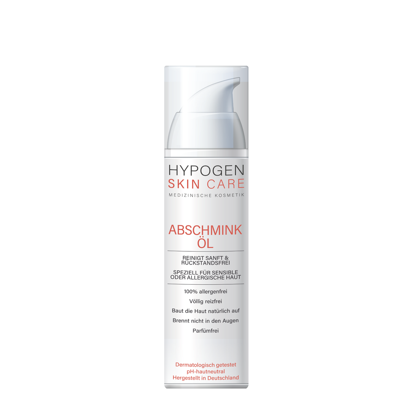 HYPOGEN CARE Abschmink-Öl 30mL Einzelbild 251210 red