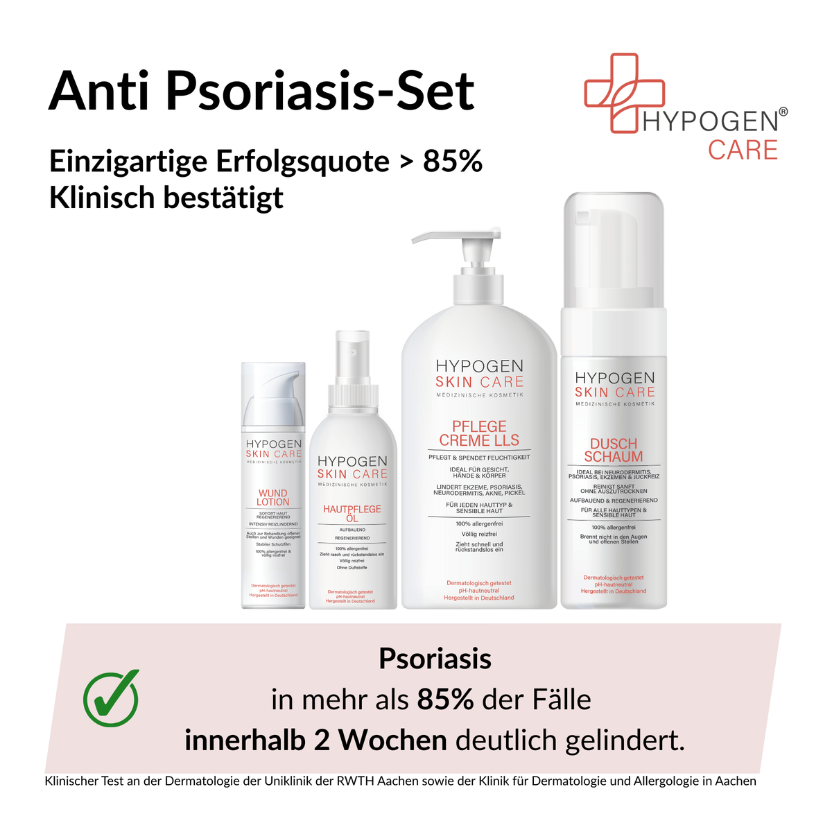 Erfolgsquote auf einen Blick: HYPOGEN_CARE_Set_Anti_Psoriasis