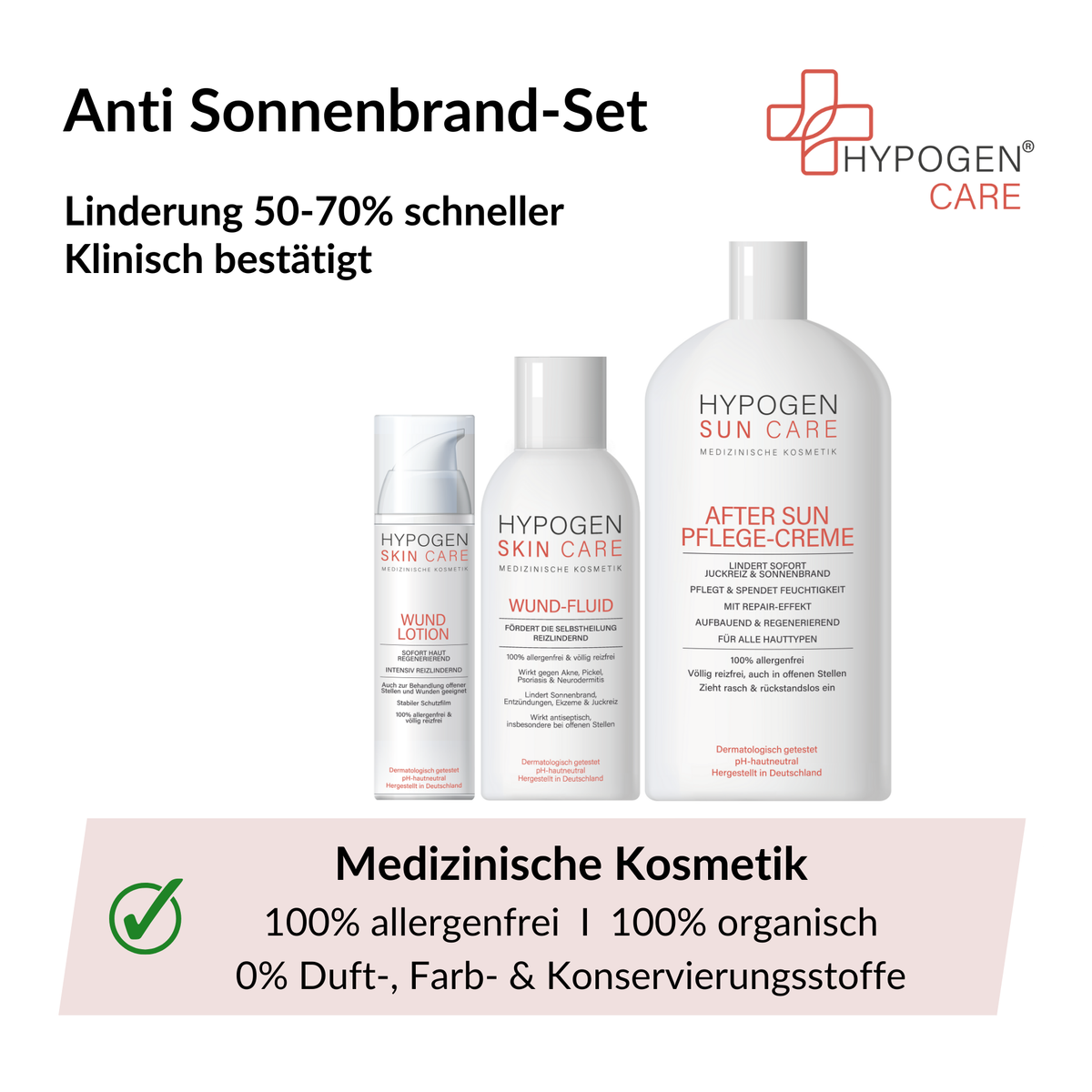 Vorteile auf einen Blick: HYPOGEN_CARE_Set_Anti_Sonnenbrand