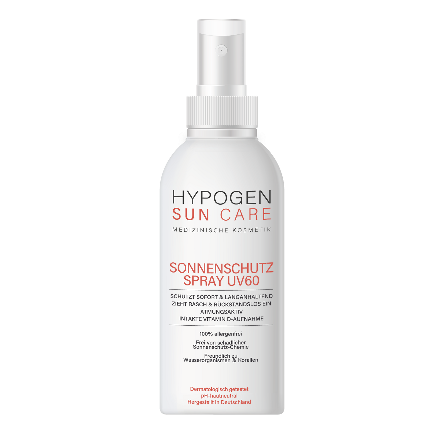 HYPOGEN CARE Sonnenschutz-Spray UV60 100mL Einzelbild 251210 red