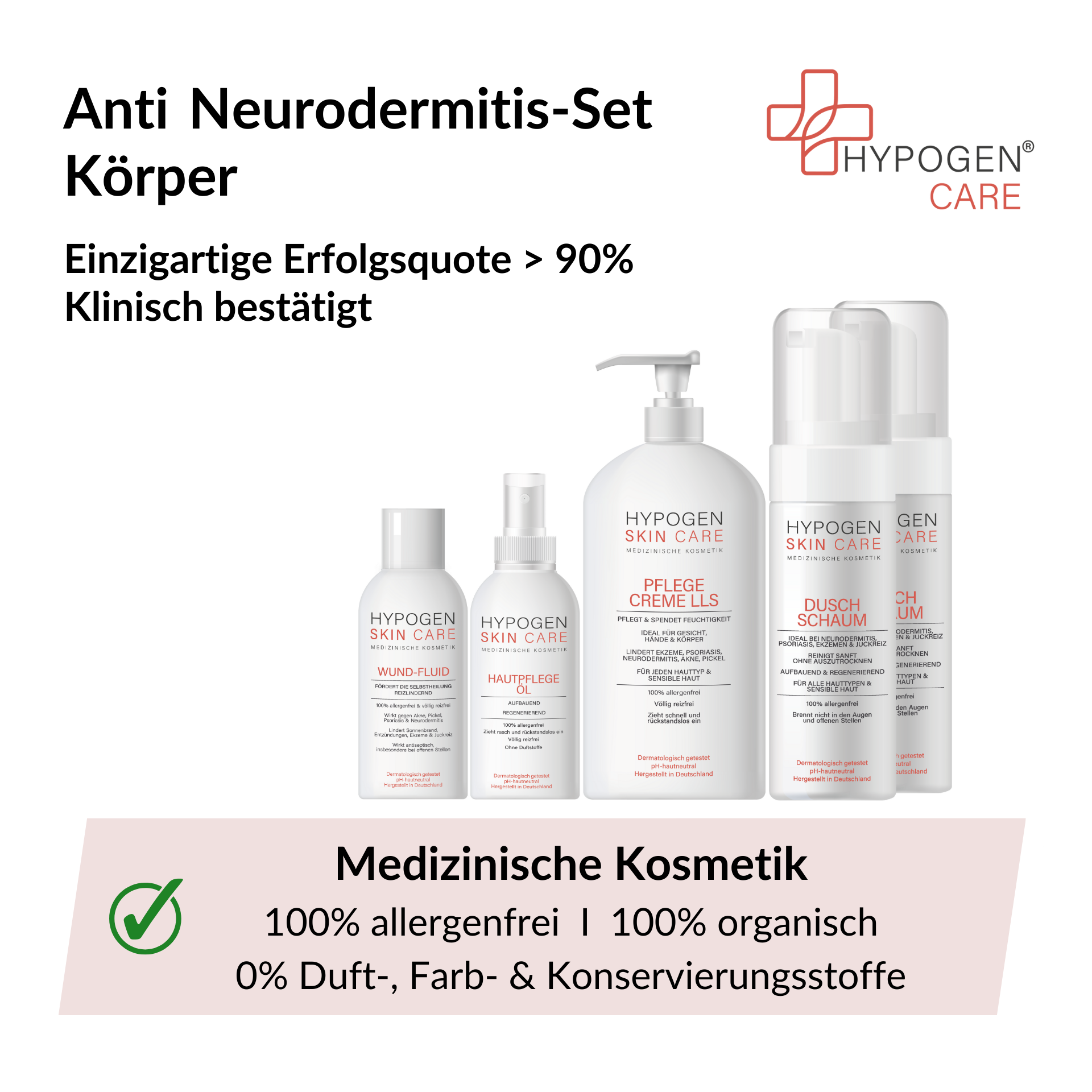 Vorteile auf einen Blick: HYPOGEN_CARE_Set_Anti_Neurodermitis_Koerper
