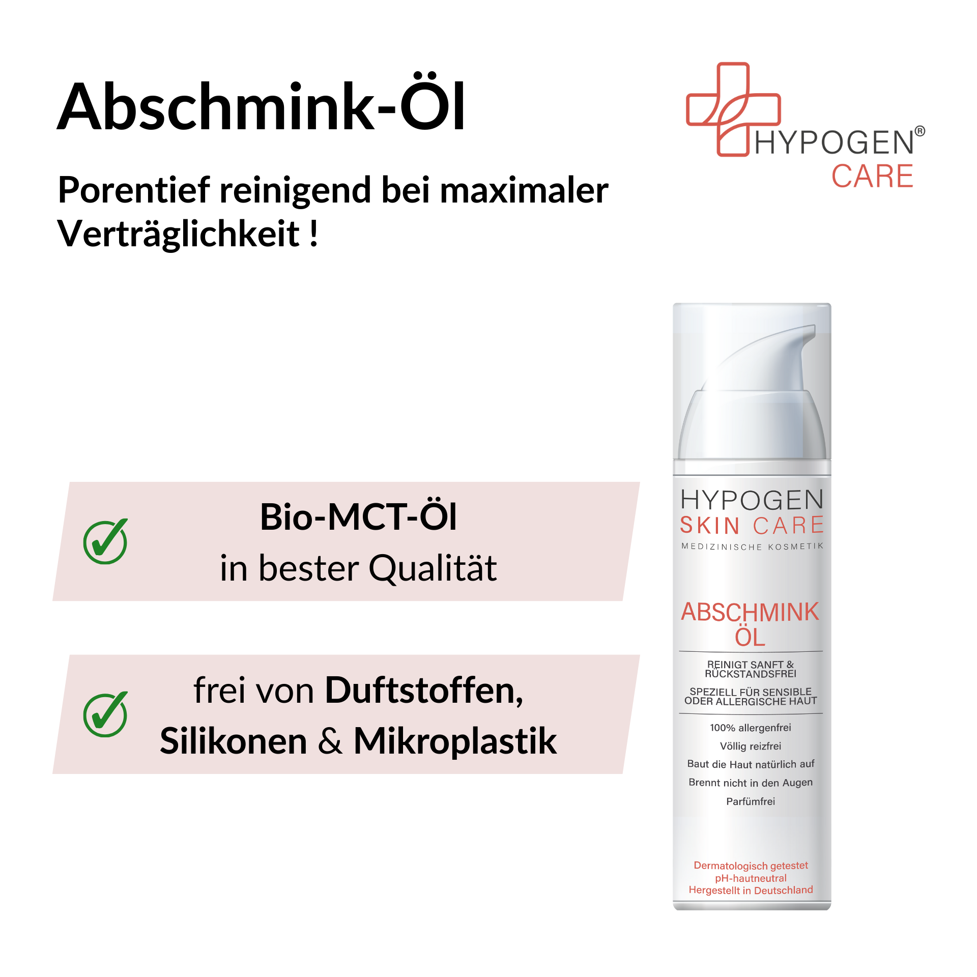Vorteile HYPOGEN CARE Abschmink-Öl auf einen Blick - 2