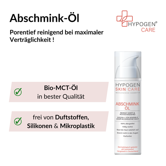 Vorteile HYPOGEN CARE Abschmink-Öl auf einen Blick - 2