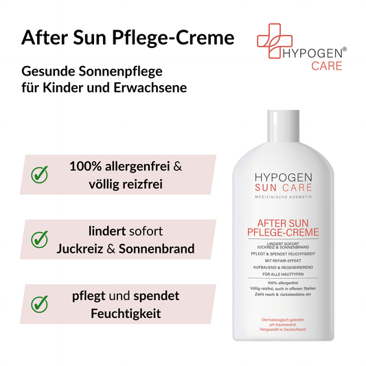 Vorteile HYPOGEN CARE SUN CARE After Sun Pflege-Creme auf einen Blick - 1