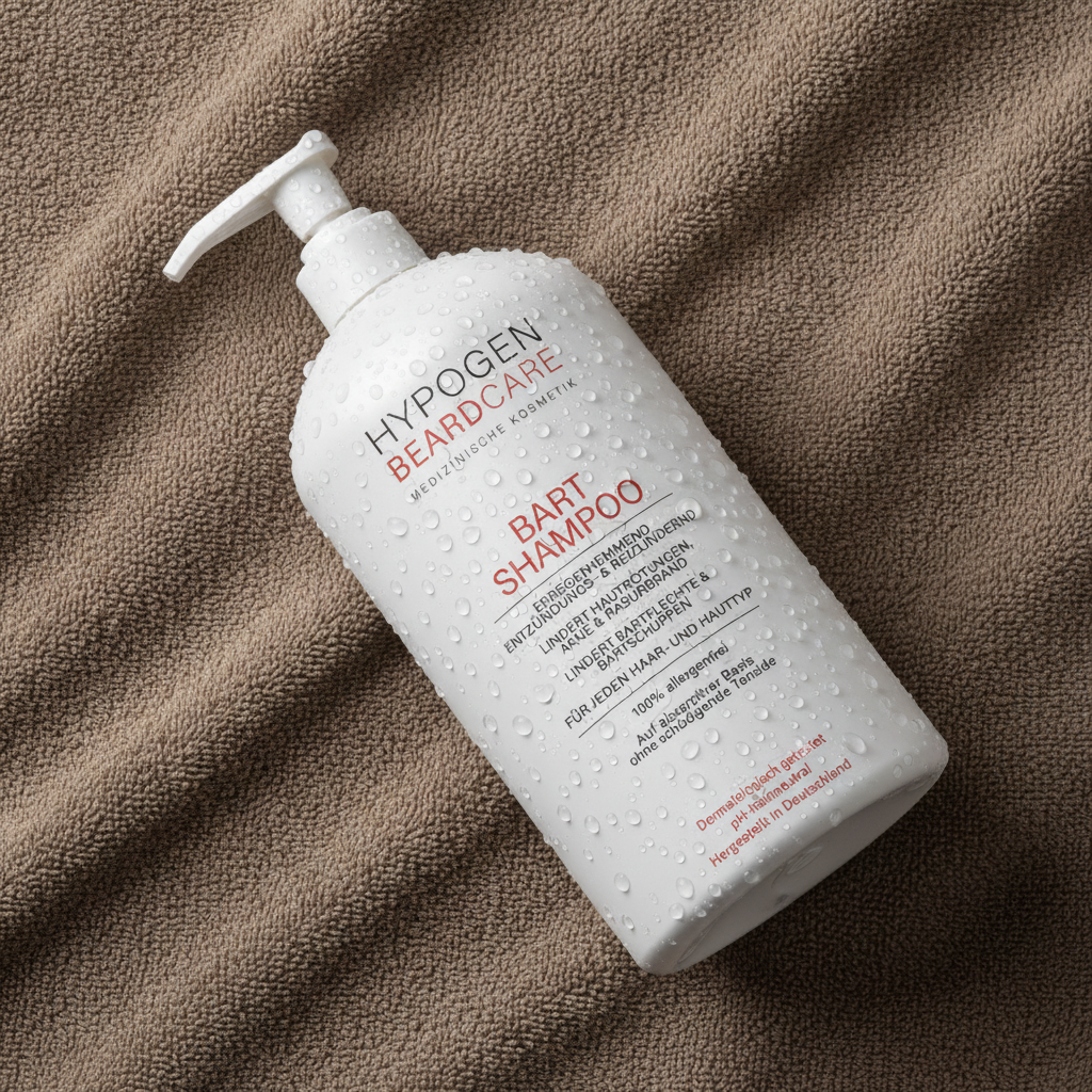 Visual HYPOGEN CARE Bart-Shampoo 265mL auf Handtuch