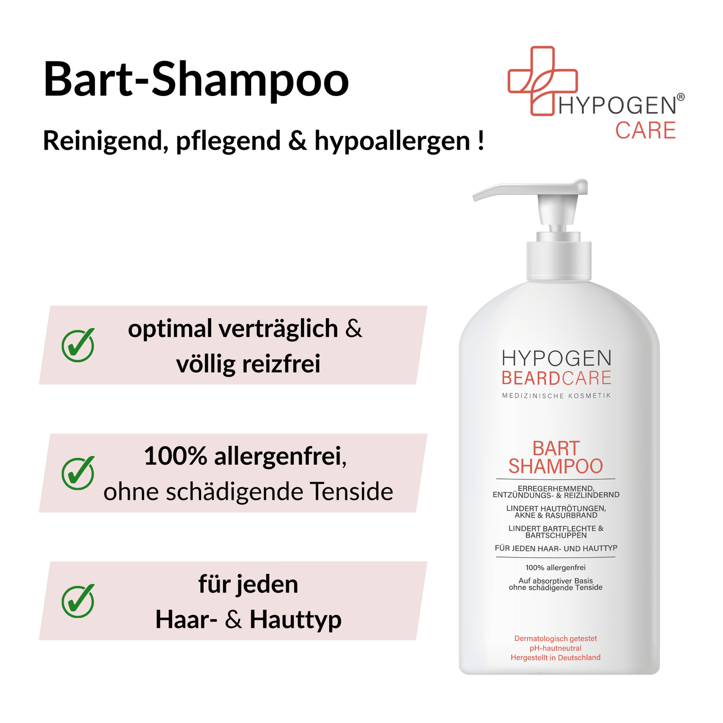 Vorteile HYPOGEN CARE Bart-Shampoo auf einen Blick - 2