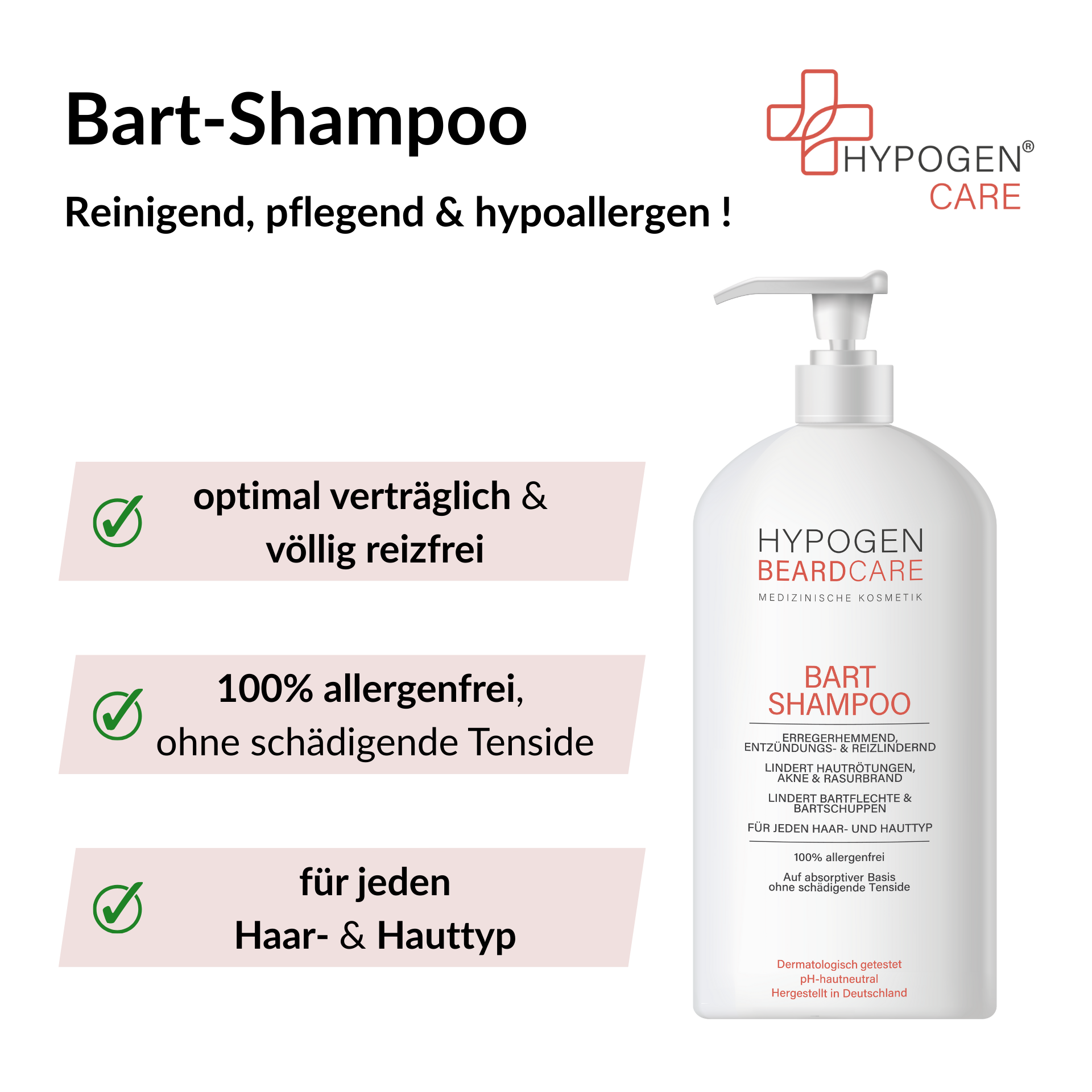Vorteile HYPOGEN CARE Bart-Shampoo auf einen Blick - 2