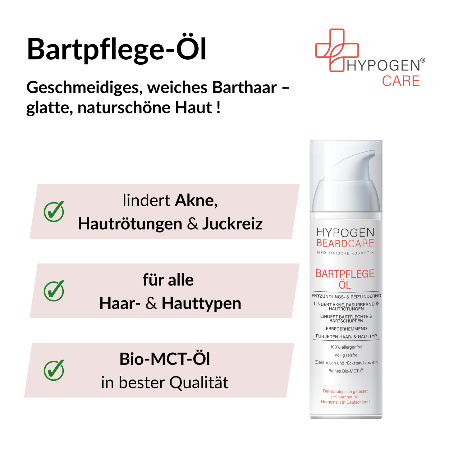 Vorteile auf einen Blick: HYPOGEN_CARE_Bartpflege-Oel - 2