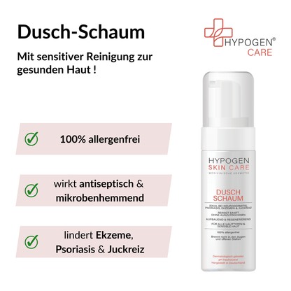 Dusch-Schaum HYPOGEN CARE Vorteile auf einen Blick - 1