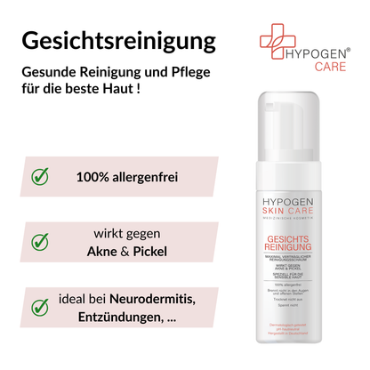 Vorteile HYPOGEN CARE Gesichtsreinigung auf einen Blick - 1