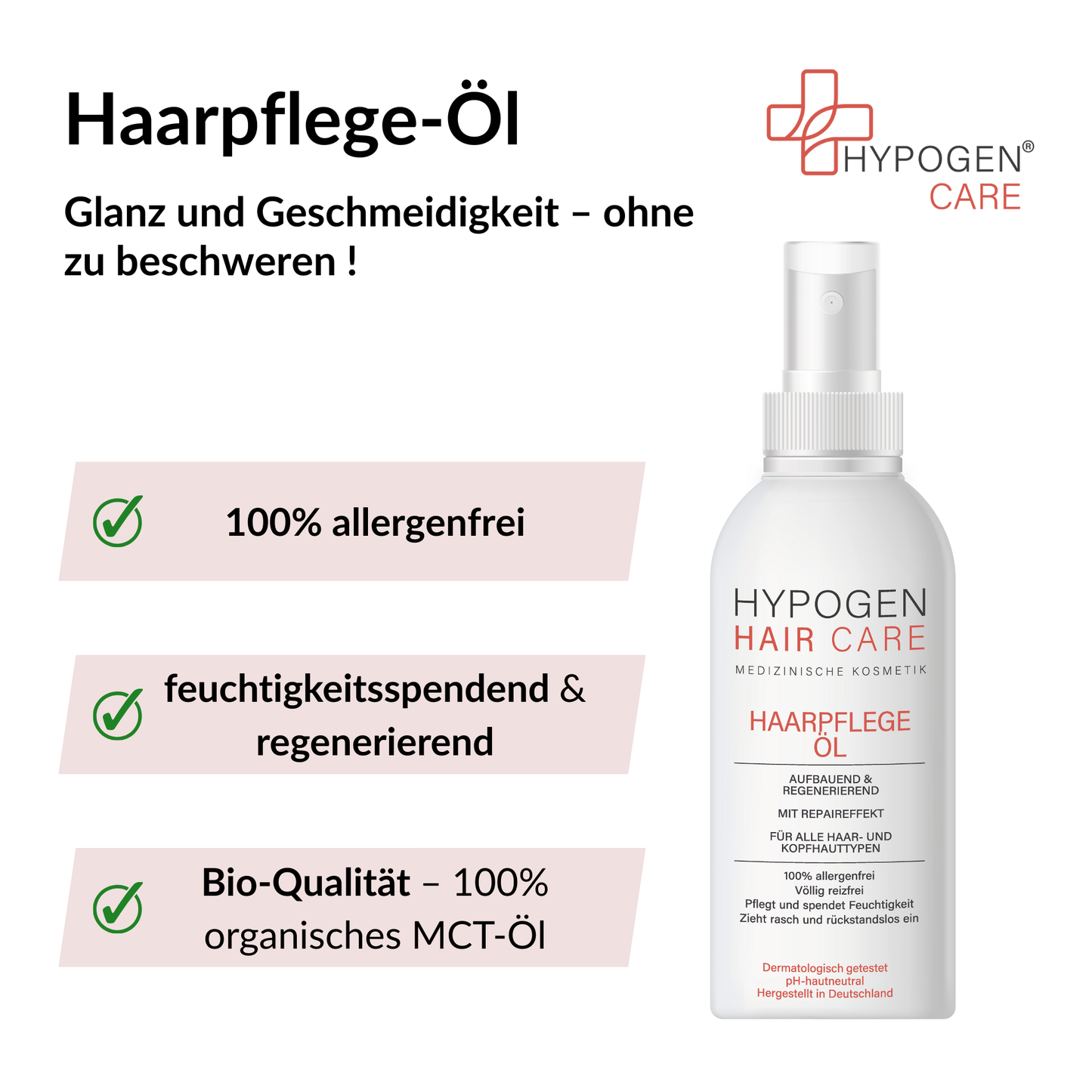 Vorteile HYPOGEN CARE Haarpflege-Öl auf einen Blick - 1