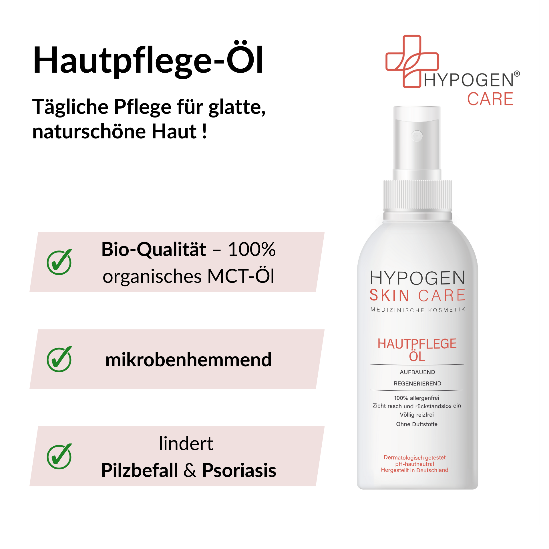 Vorteile HYPOGEN CARE Hautpflege-Öl auf einen Blick - 2