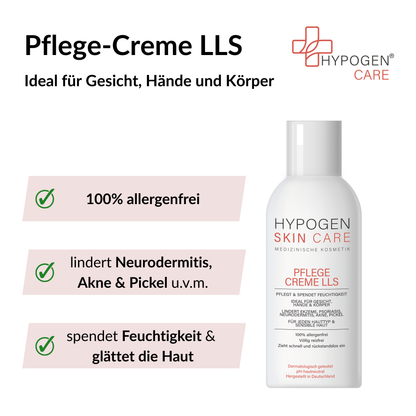 Vorteile auf einen Blick: HYPOGEN_CARE_Pflege-Creme_LLS_100mL_Vorteile 1