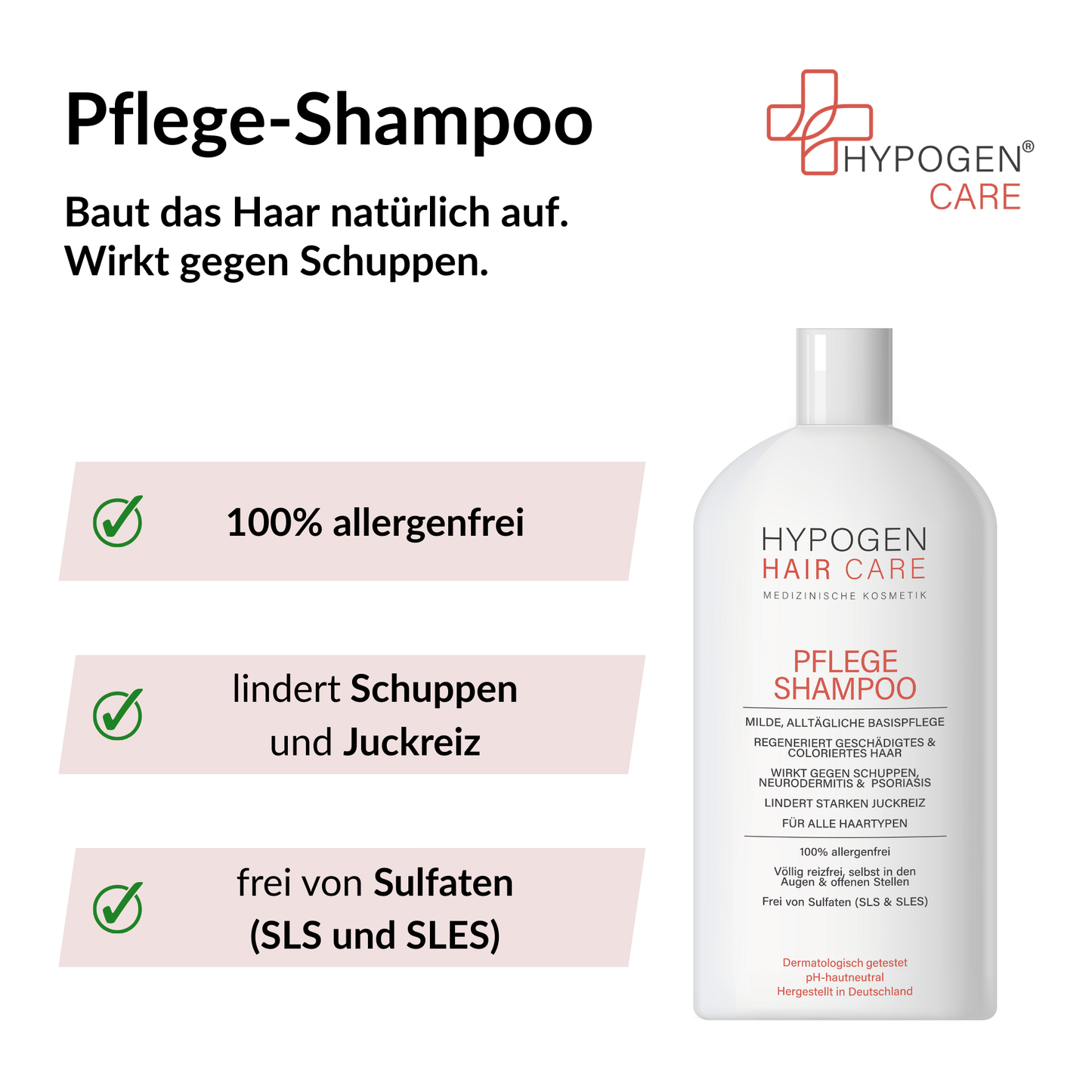Vorteile HYPOGEN CARE Pflege-Shampoo auf einen Blick - 1
