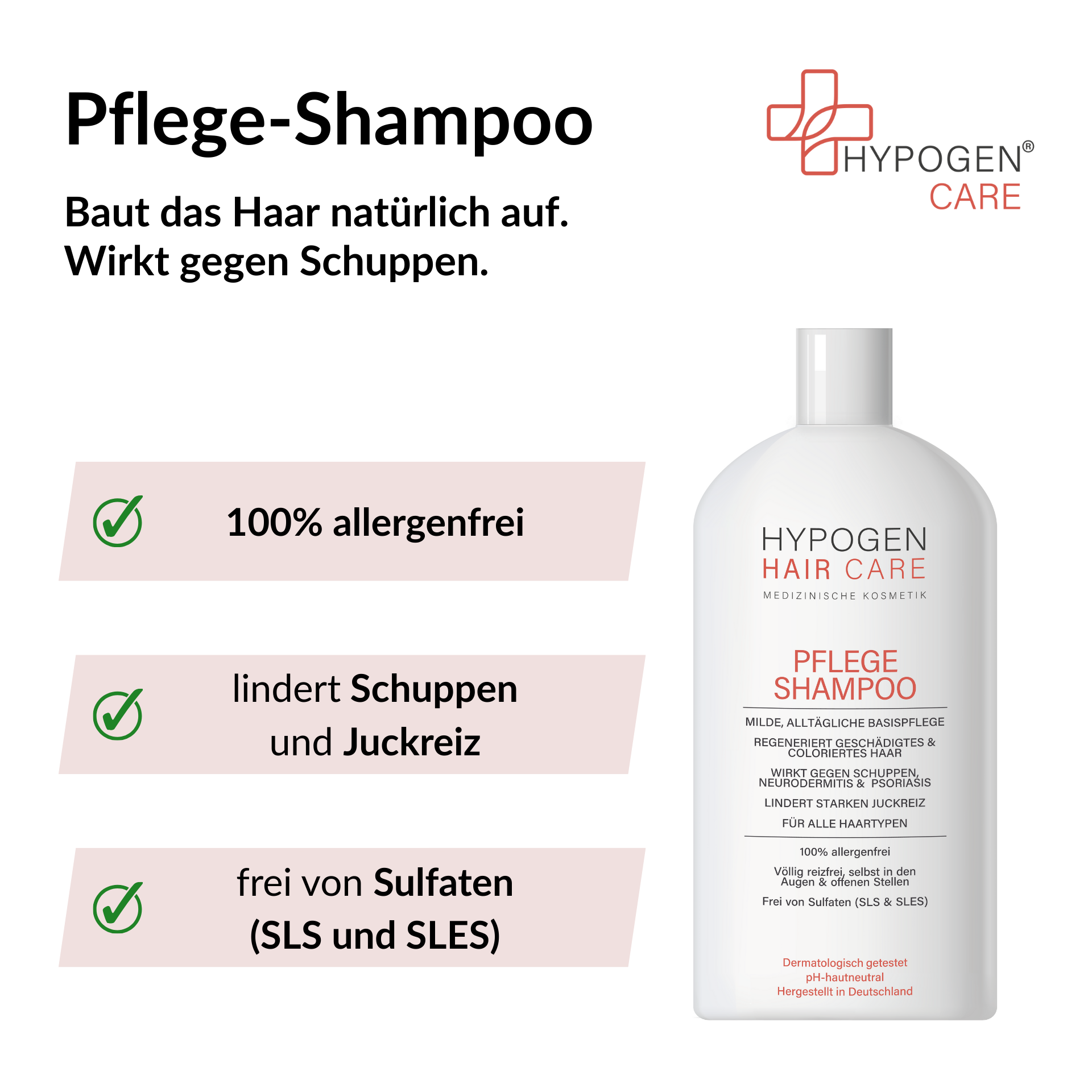 Vorteile HYPOGEN CARE Pflege-Shampoo auf einen Blick - 1