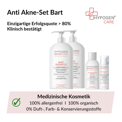Vorteile auf einen Blick: HYPOGEN CARE Set Anti Akne Bart 260221