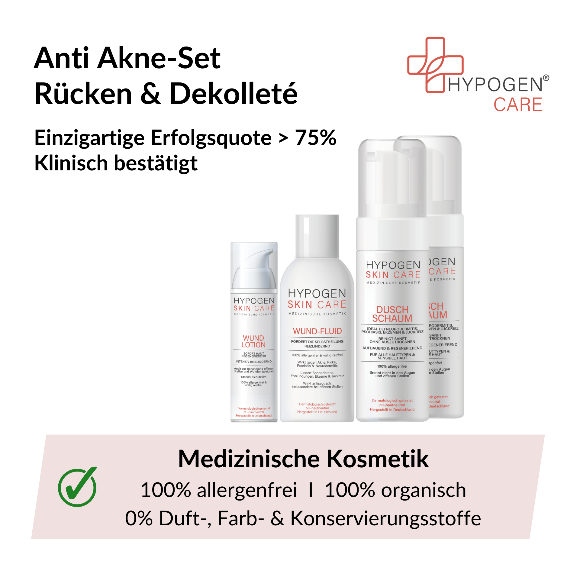 Vorteile auf einen Blick: HYPOGEN_CARE_Set_Anti_Akne_Ruecken_Dekollete