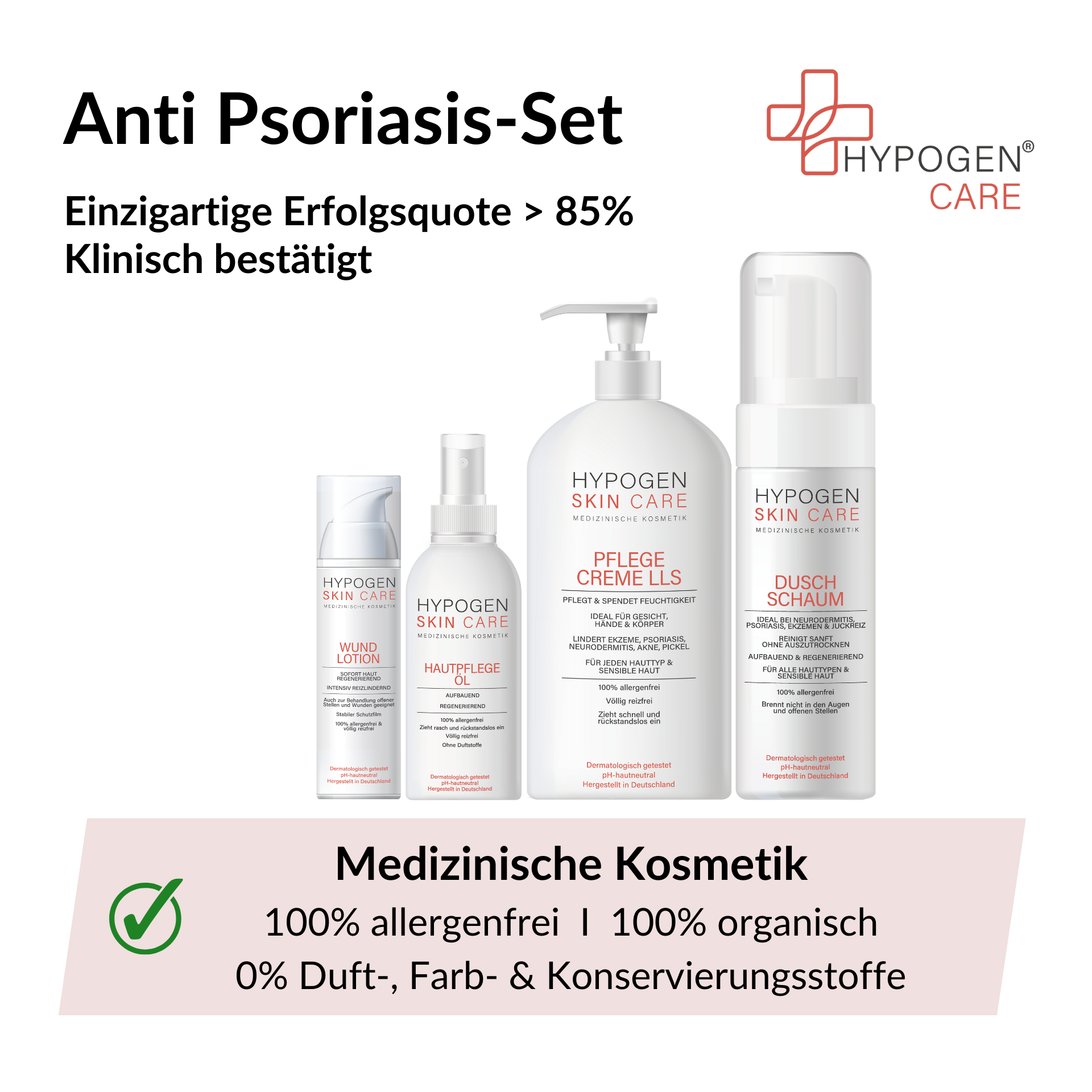 Vorteile auf einen Blick: HYPOGEN_CARE_Set_Anti_Psoriasis