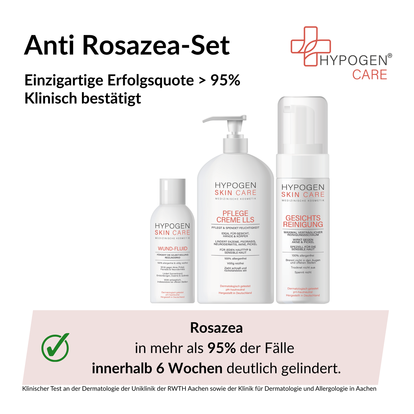 Erfolgsquote auf einen Blick: HYPOGEN_CARE_Set_Anti_Rosazea