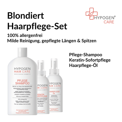 Set-Inhalt auf einen Blick: HYPOGEN CARE Set Blondiertes Haar