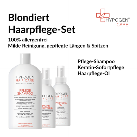 Set-Inhalt auf einen Blick: HYPOGEN CARE Set Blondiertes Haar