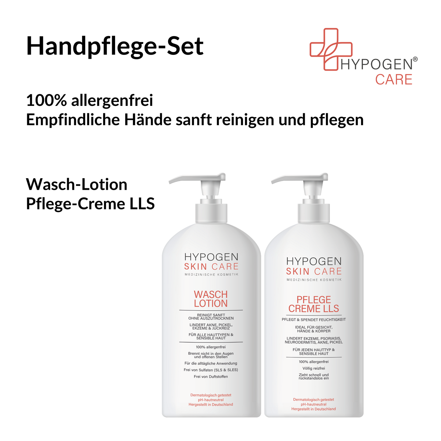 Set-Inhalt auf einen Blick: HYPOGEN_CARE_Set_Handpflege