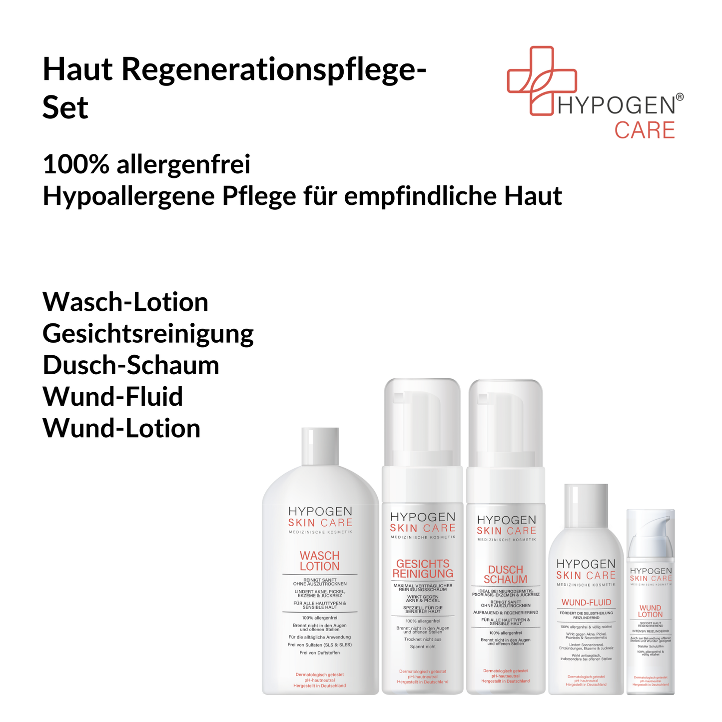 Set-Inhalte auf einen Blick: HYPOGEN_CARE_Set_Haut_Regenerationspflege