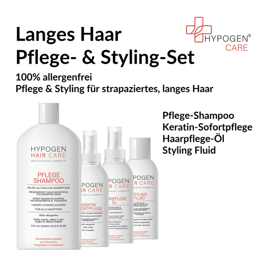 Set-Inhalt auf einen Blick: HYPOGEN CARE Set Langes Strapaziertes Haar