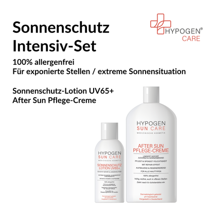 Set-Inhalt auf einen Blick: HYPOGEN CARE Set Sonnenschutz Intensiv