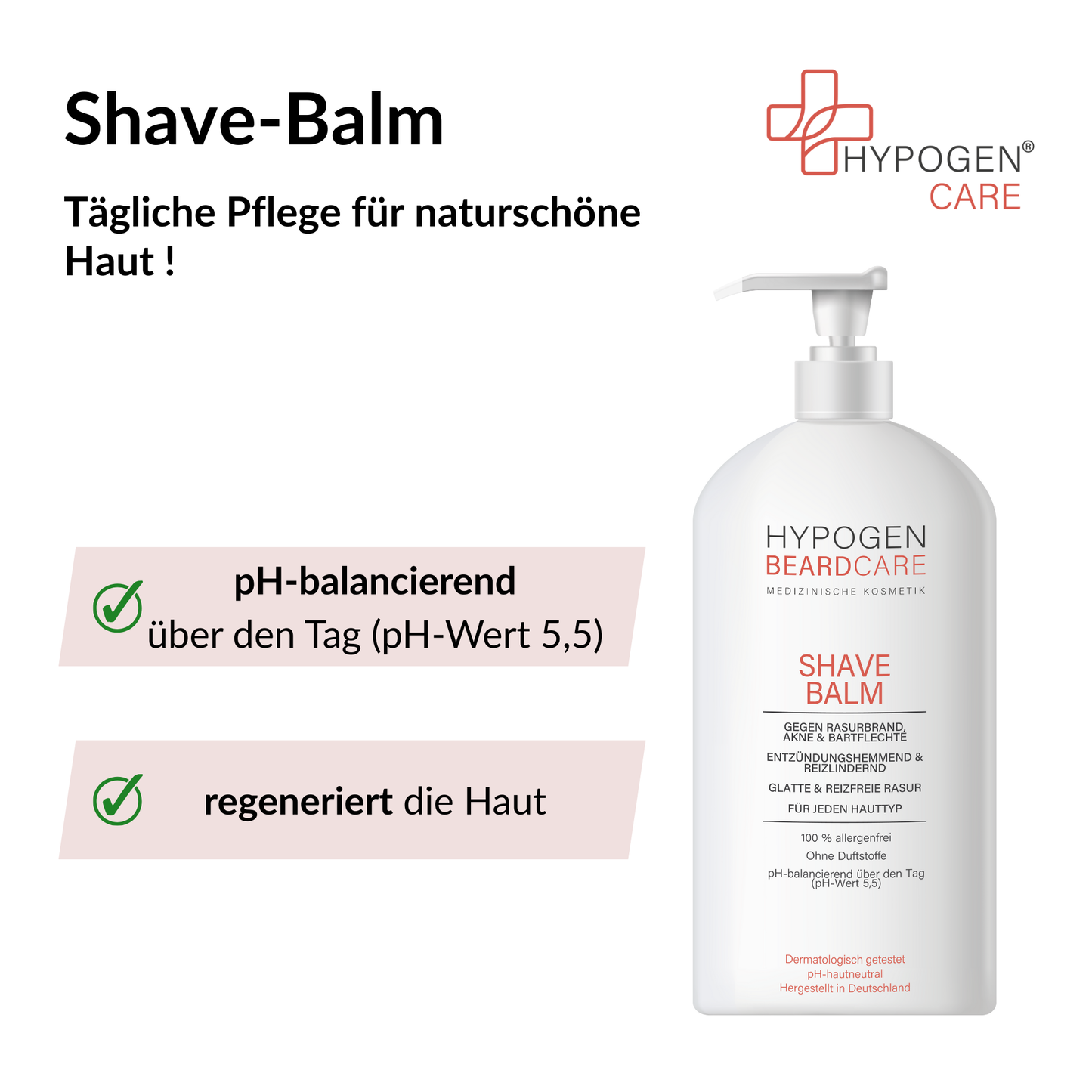 Vorteile HYPOGEN CARE Shave-Balm auf einen Blick - 2