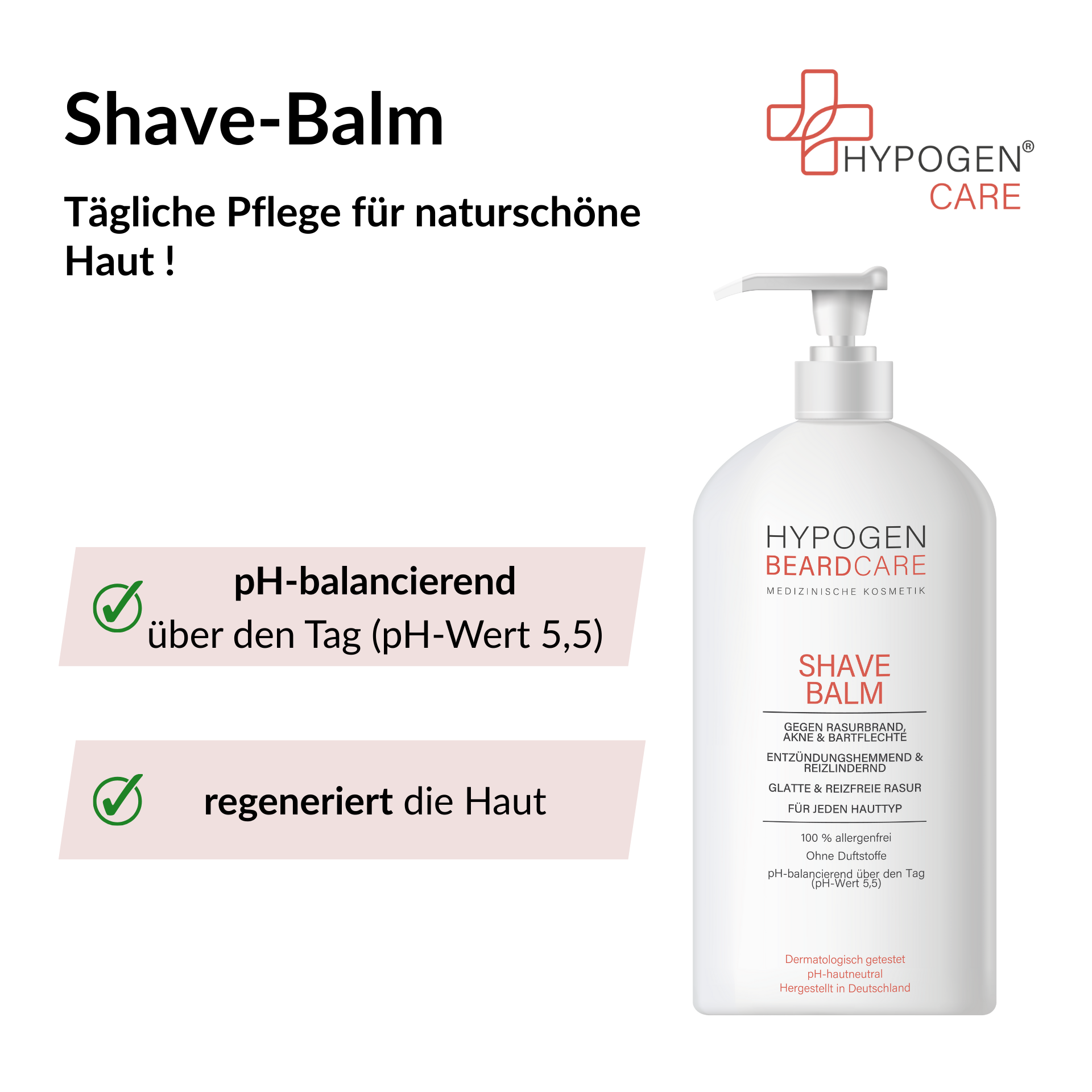 Vorteile HYPOGEN CARE Shave-Balm auf einen Blick - 2