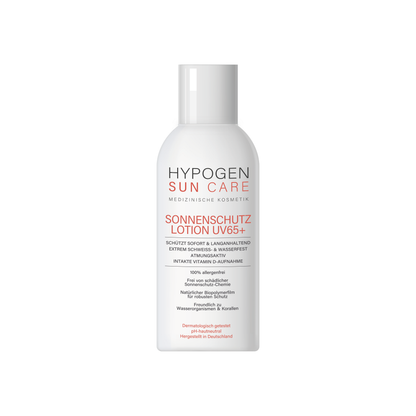 HYPOGEN CARE Sonnenschutz-Lotion UV65+ 100mL Einzelbild 251210 red
