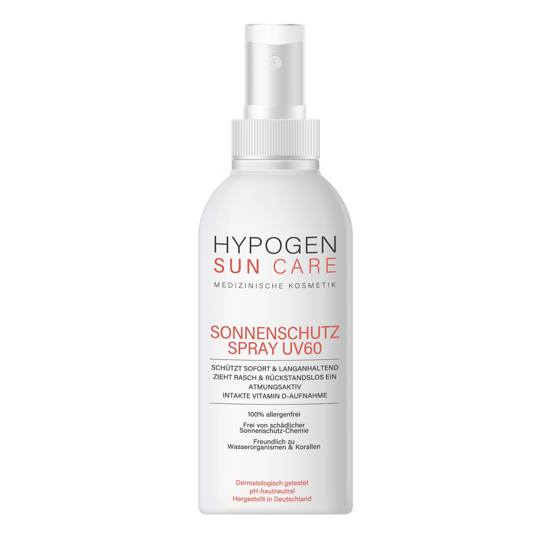 HYPOGEN CARE Sonnenschutz-Spray UV60 100mL Einzelbild 251210 red