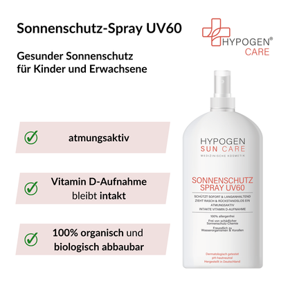 Vorteile HYPOGEN CARE Sonnenschutz-Spray UV60 auf einen Blick - 2