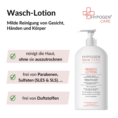 Wasch-Lotion HYPOGEN CARE Vorteile auf einen Blick - 2