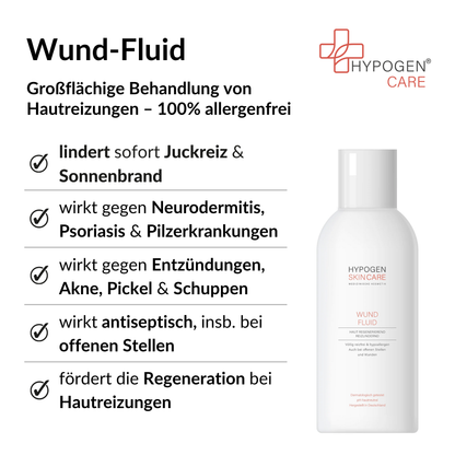 Vorteile HYPOGEN CARE Wund-Fluid auf einen Blick