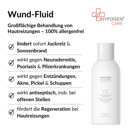 Vorteile HYPOGEN CARE Wund-Fluid auf einen Blick