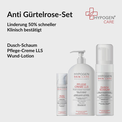 Set-Inhalt auf einen Blick: HYPOGEN CARE Set Anti Gürtelrose Film